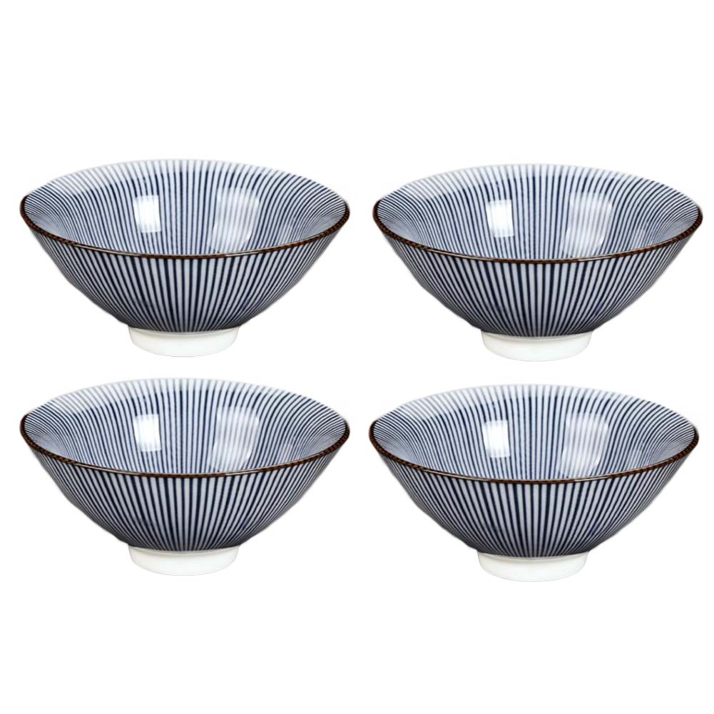 Picture of Panda Superstore PF-HOM367125011-DORIS00016-RP 1.3 oz Chinese Kungfu Traditional Blue & White Ceramic Japanese Wine & Tea Cups, 4 Piece