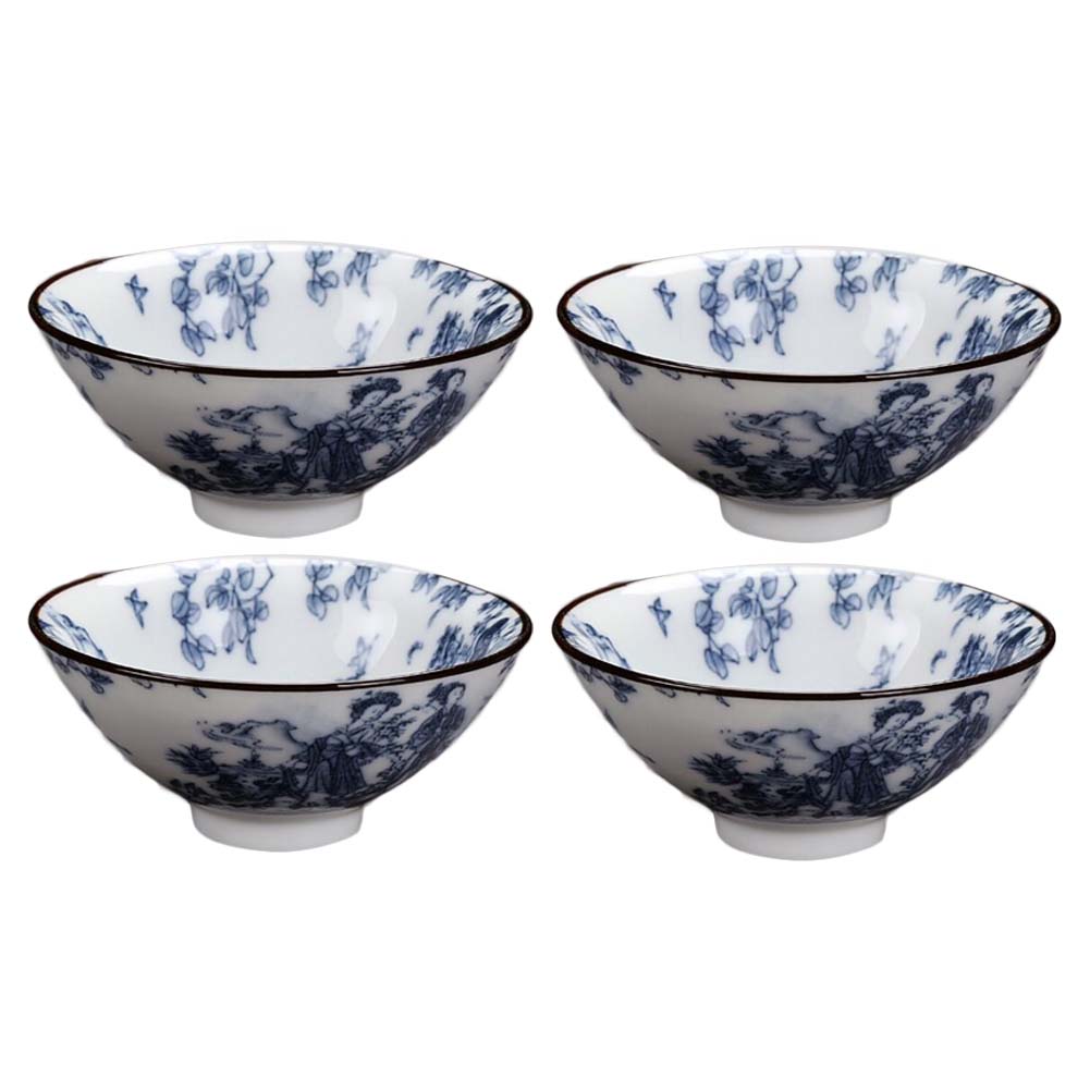 Picture of Panda Superstore PF-HOM367125011-DORIS00019-RP 1.3 oz Handmade Chinese Beauty Kungfu Japanese Sake Ceramic Mini Wine & Tea Cups, Blue - 4 Piece