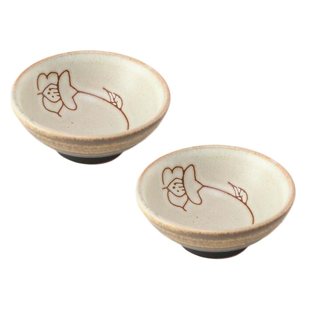 Picture of Panda Superstore PF-HOM367125011-DORIS00100-RP 2 oz Chinese Kungfu Handcraft Kapok Crude Pottery Japanese Ceramic Wine & Tea Cups, Beige - 2 Piece