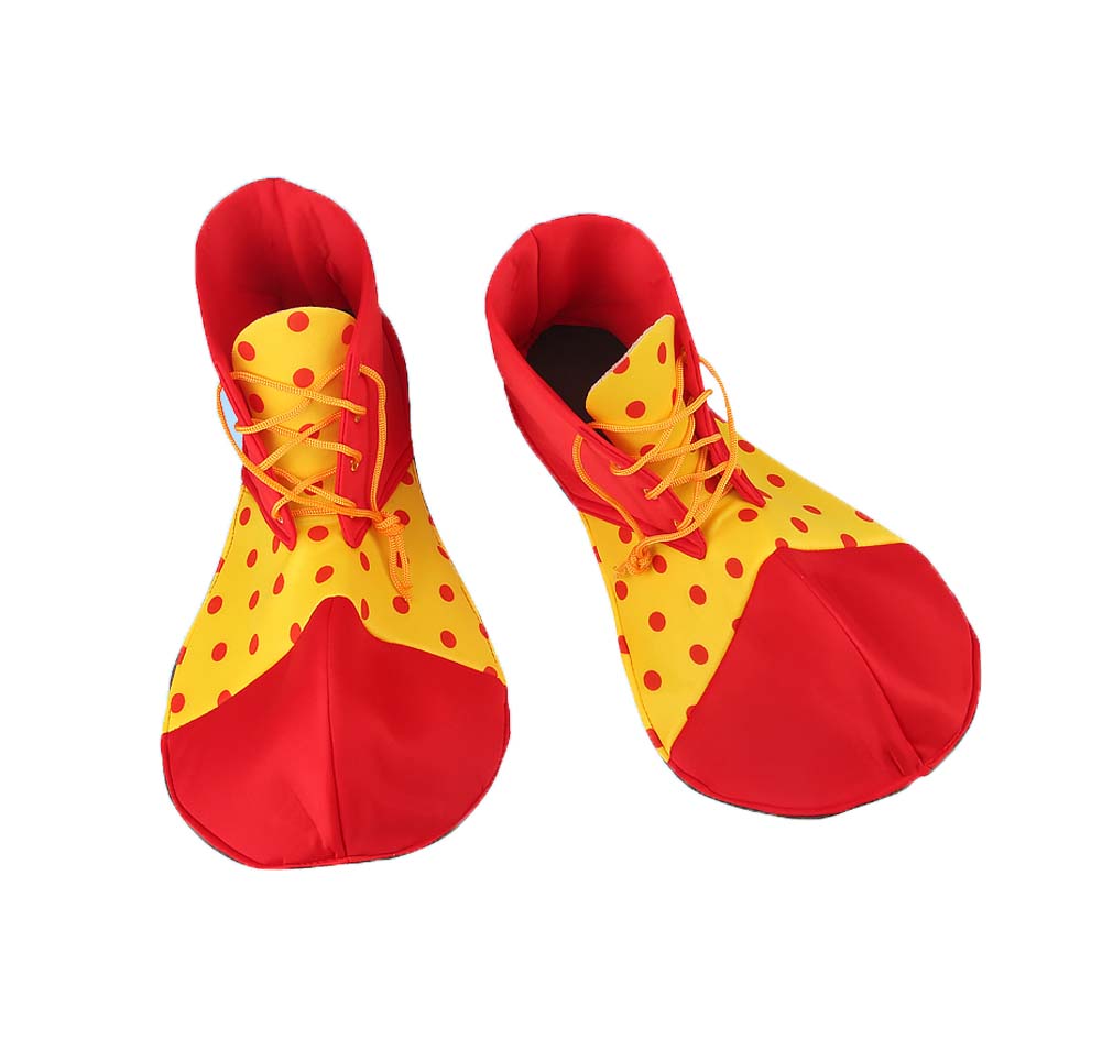 Picture of Panda Superstore PL-CLO2229583011-KELLY01157-RP Cloth Clown Pretend Games Shoes for Adults Party Clown Costume&#44; Red & Yellow