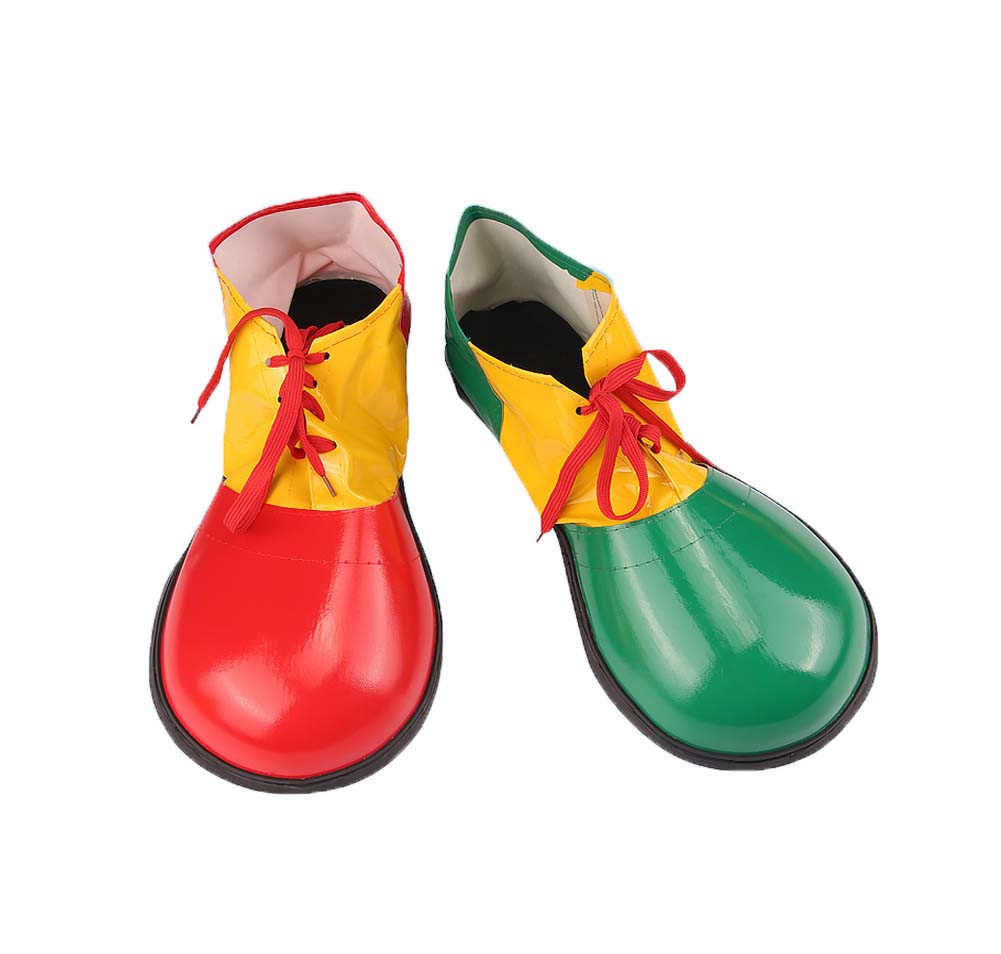 Picture of Panda Superstore PL-CLO2229583011-KELLY01160-RP Artificial Leather Clown Pretend Games Shoes for Adults Party Clown Costume&#44; Green & Red