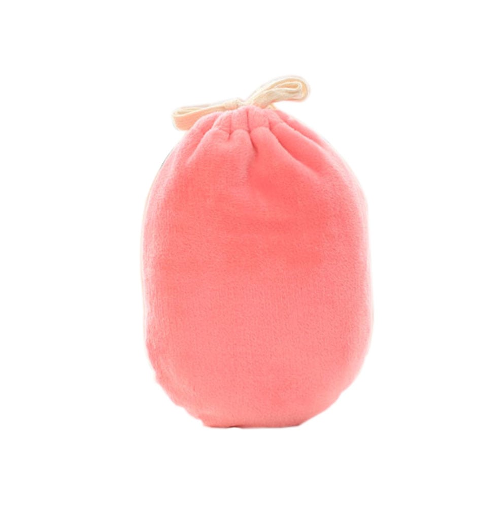 PS-HEA3763901-KELLY00655-RP Hot Water Bottle with Cozy Flannel Drawstring Cover for Hot & Cold Therapy Pain Relief, Pink