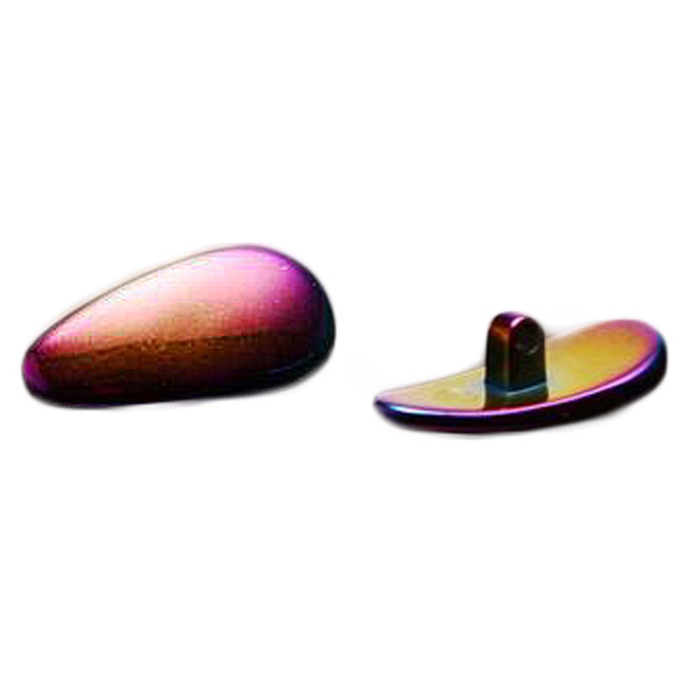 PS-HEA901590-DORIS01160-RP Rainbow Ceramic Screw-in Eyeglass Glasses Repair Nose Pads, Pack of 2