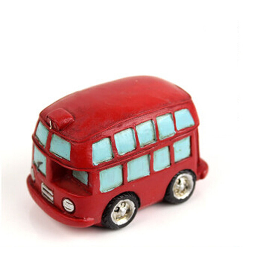 Picture of Panda Superstore PS-HOM15363411-KENNY00091 6.5 cm Creative Gifts Resinous Double-Decker Model Bus, Multi Color