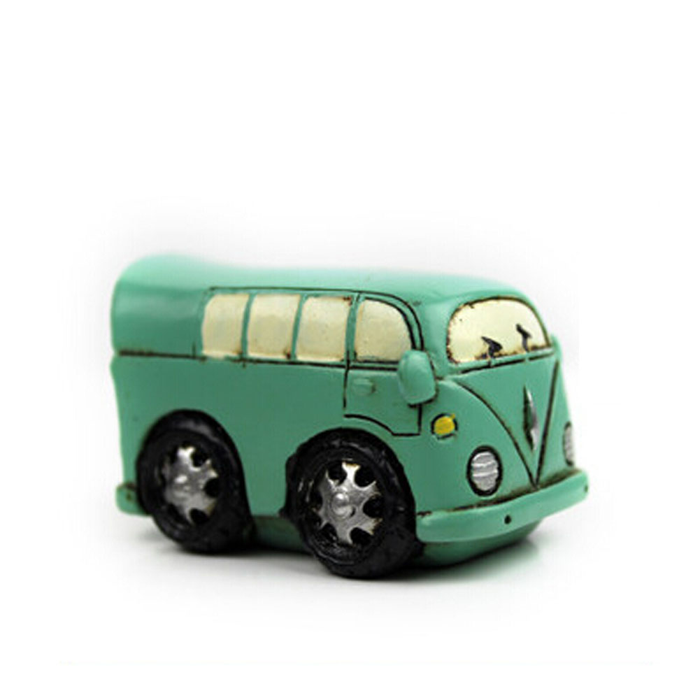 Picture of Panda Superstore PS-HOM15363411-KENNY00101 6.5 cm Creative Gifts Resinous Small Ornaments Vintage Model Bus, Blue