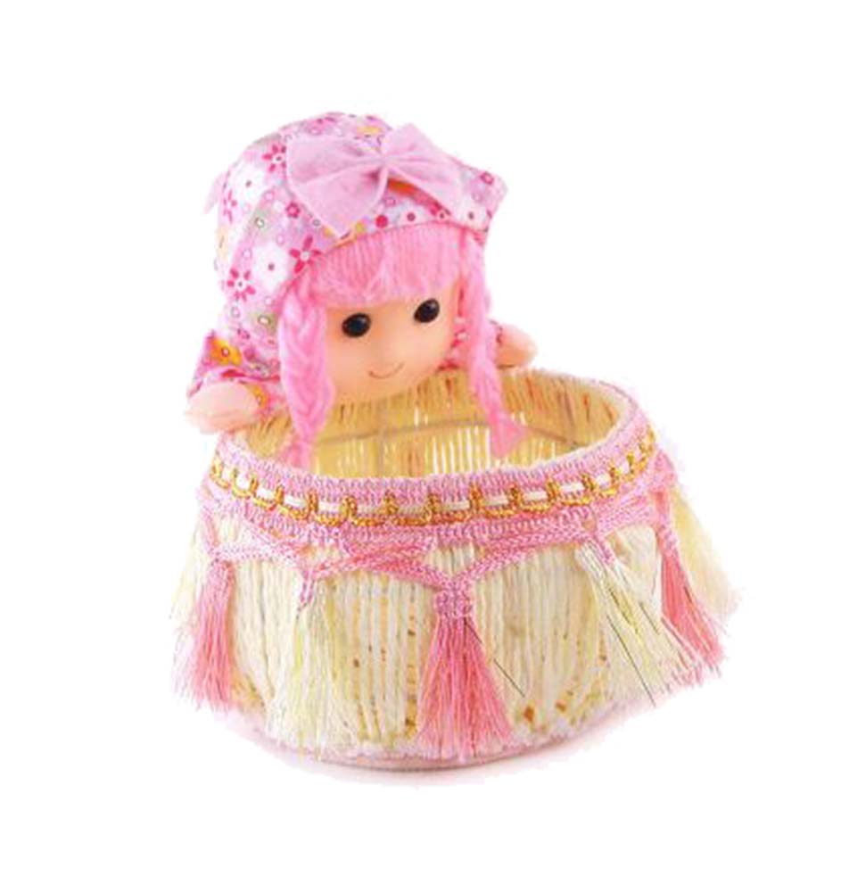 Creative Pink Girl Doll Jewelry Storage Box & Display Stand, Multi Color