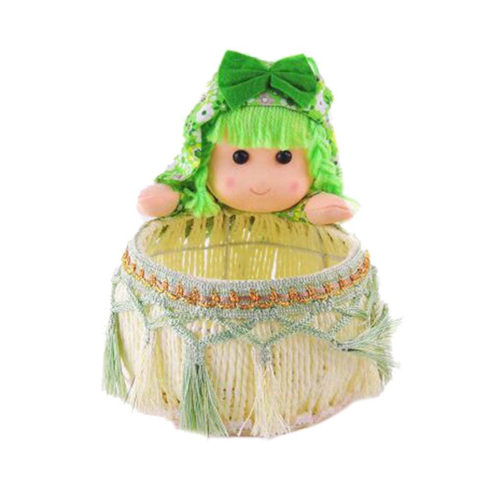 Creative Green Girl Doll Jewelry Storage Box & Display Stand, Multi Color