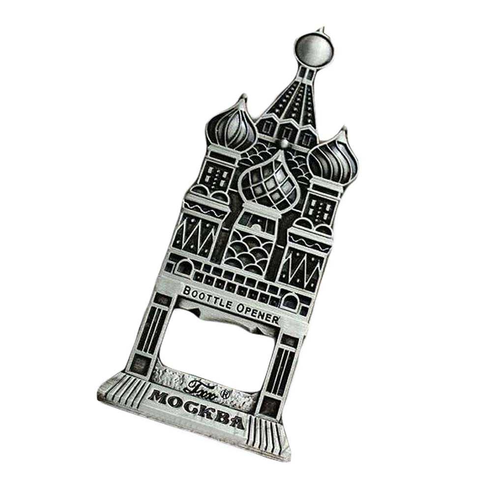 Picture of Panda Superstore PS-HOM3117953011-DORIS00994 Creative Stand-able Handcraft Beer Tin Alloys Castle Bottle Opener