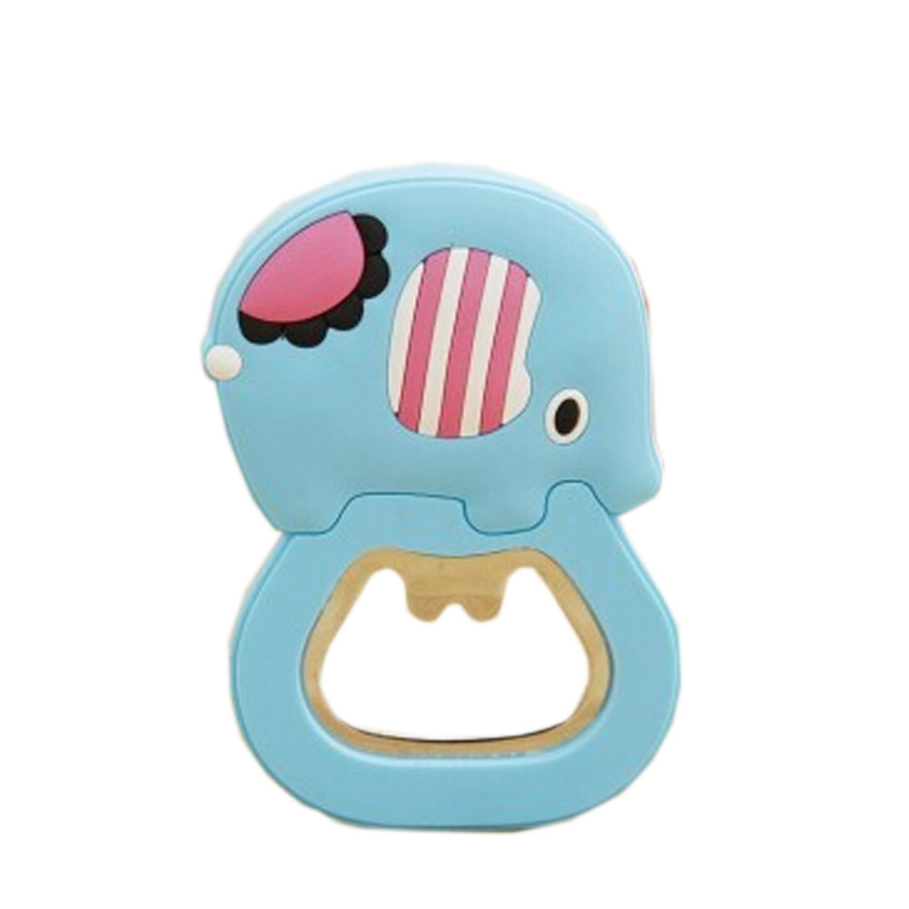 Picture of Panda Superstore PS-HOM3117953011-JESSICA01004 Blue Elephant Sticky Portable Beer & Soda Opener, Set of 2 - 2.75 in.