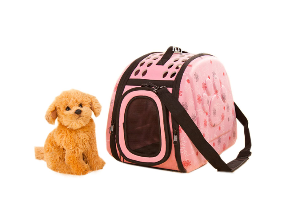 Picture of Panda Superstore PS-PET2975337011-YOUNG01036 42 x 26 x 32 cm Portable Folding Pet Carrier Shoulder Bag for Dogs & Cats&#44; Pink
