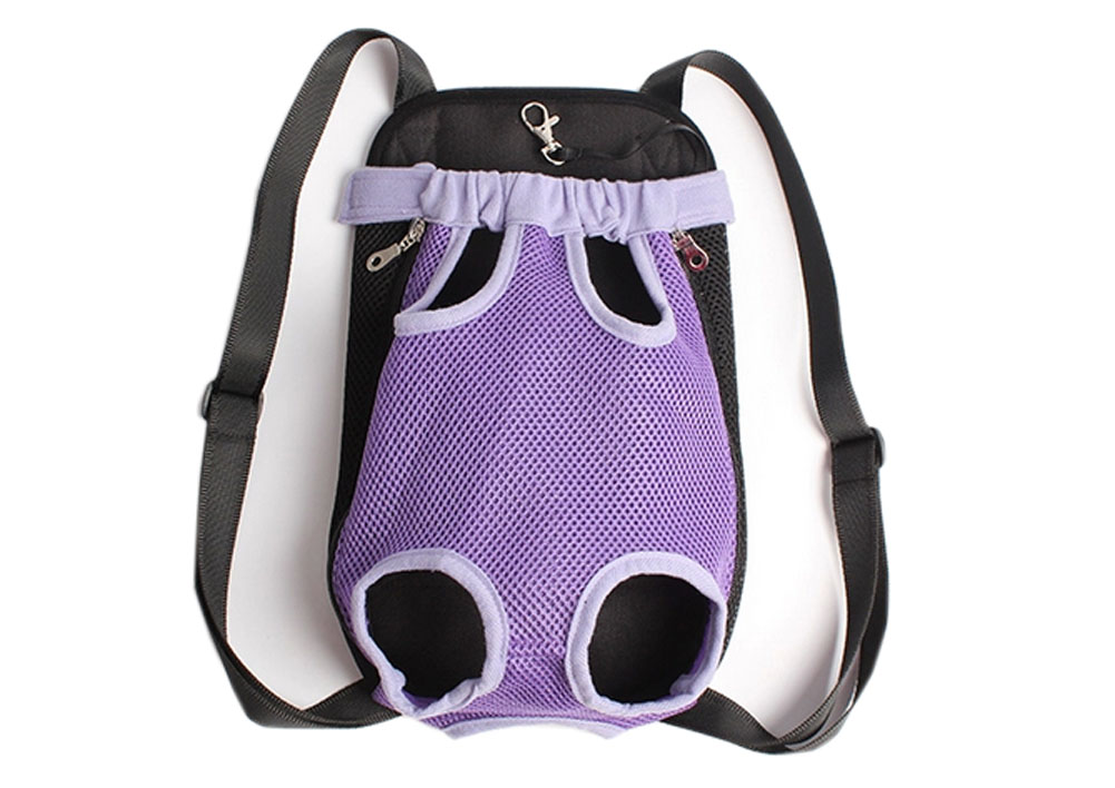 Picture of Panda Superstore PS-PET2975337011-YOUNG01043 50 cm Up to 15 lbs Portable Chest Carrier Backpack Bag for Dogs&#44; Purple