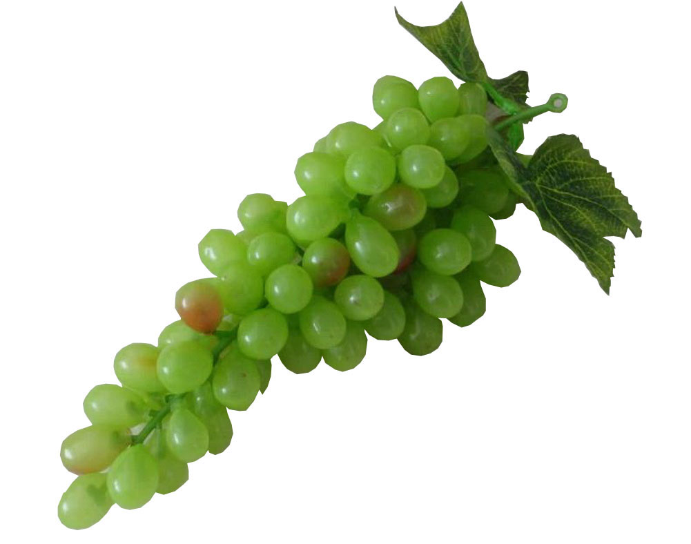 Glamorous Artificial Kitchen Table Decoration Grape Fruit, Green - 25 cm - Set of 3