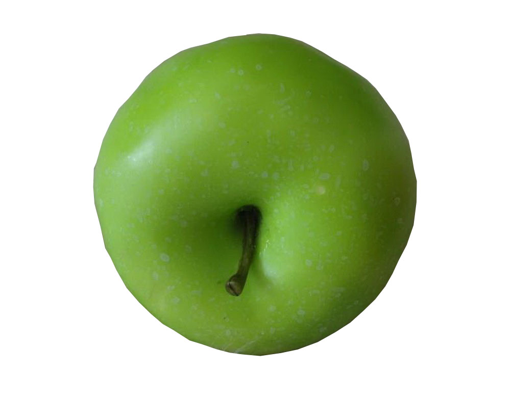 Glamorous Artificial Table Decoration Apple Fruit, Green - 3.1 in. - Set of 3