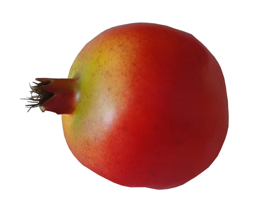Glamorous Artificial Coffee Table Decoration Pomegranate Fruit, Red - 2.7 in. - Set of 4