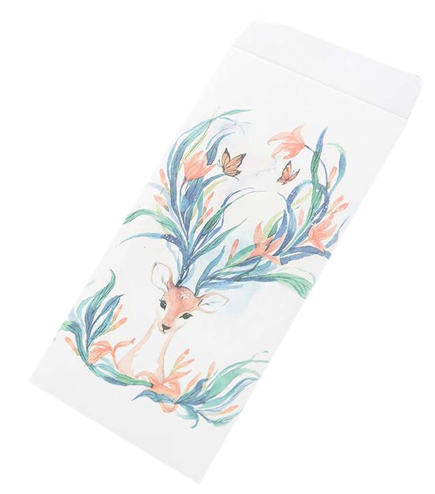Japanese Style Invitation Envelopes Artistic Deer Greetings Card, Butterfly - 30 Piece