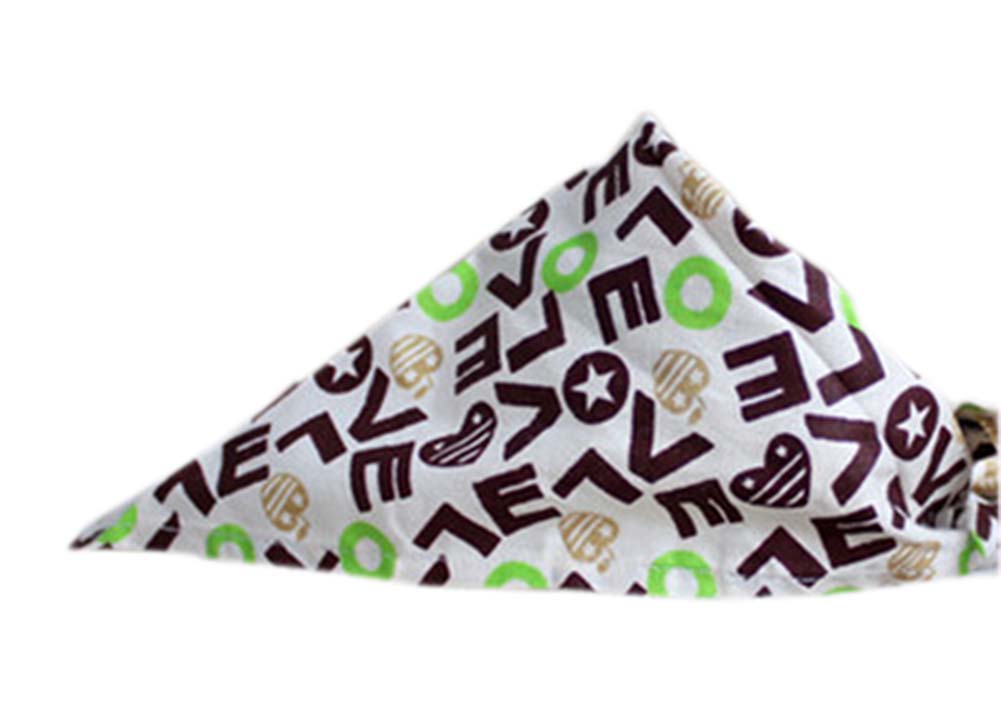 Picture of Panda Superstore PS-PET2975315011-SUSAN00852 Fashionable Cute Pets Triangle Scarves & Headscarf&#44; Love - Multi Color - 2 Piece