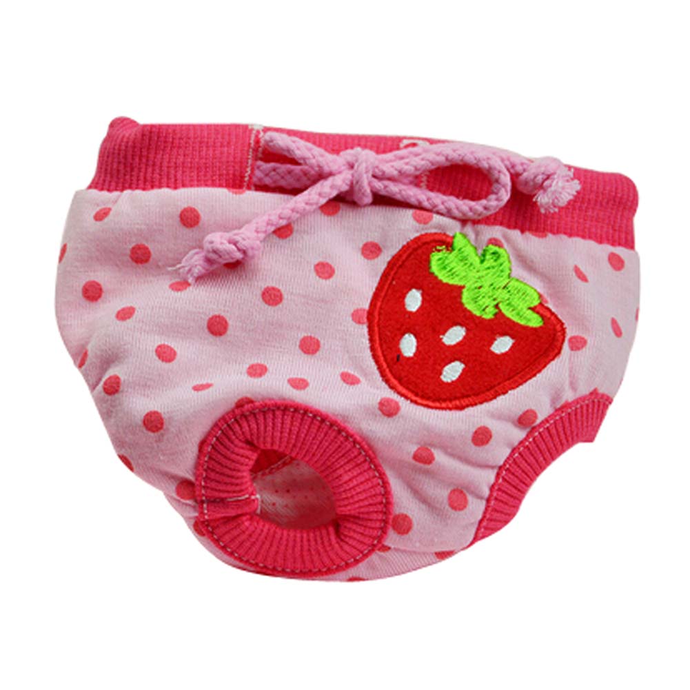Picture of Panda Superstore PS-PET2975318011-ALIEN00860 Strawberry Fresh Design Dogs Physical Pants for Puppy, Multi Color - Small