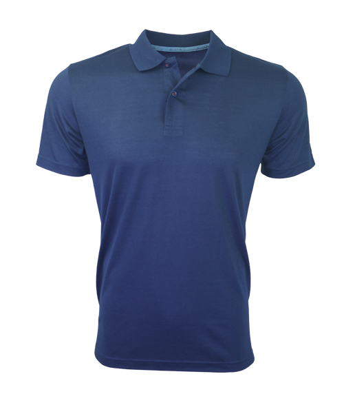 PLTECH001-NY-M Technical Soft Polo & Crew Neck T-Shirt, Navy - Medium