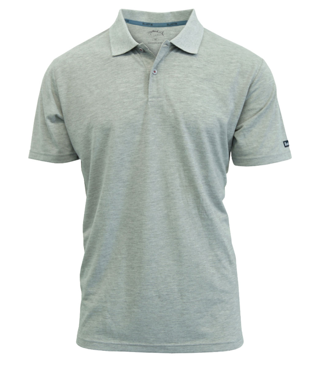 PLTECH001-GY-2X Technical Soft Polo & Crew Neck T-Shirt, Gray - 2X