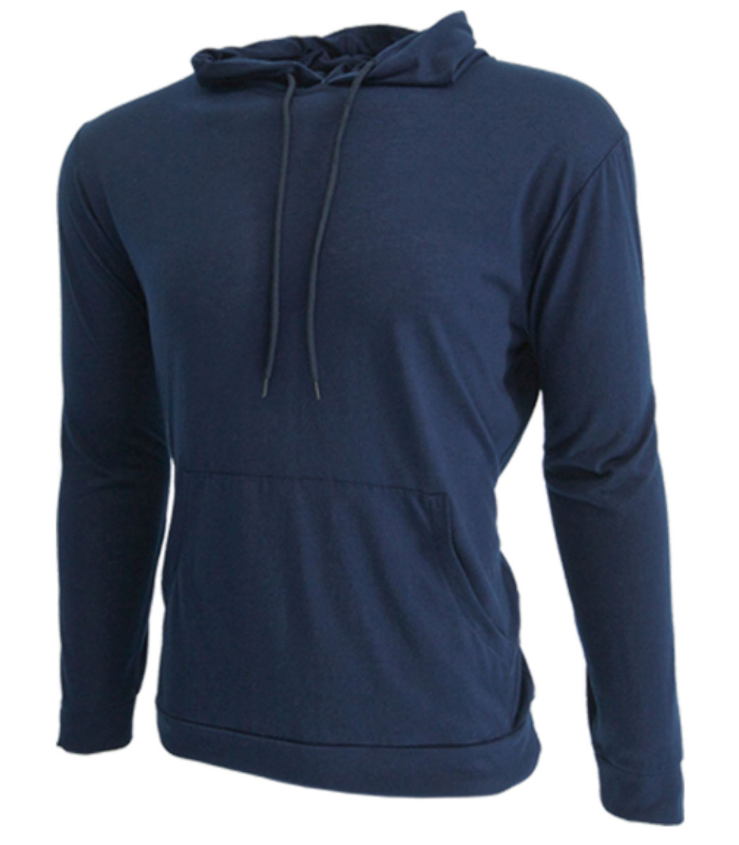 TTHOOD001-NY-M Unisex Technical Hoodie, Navy - Medium