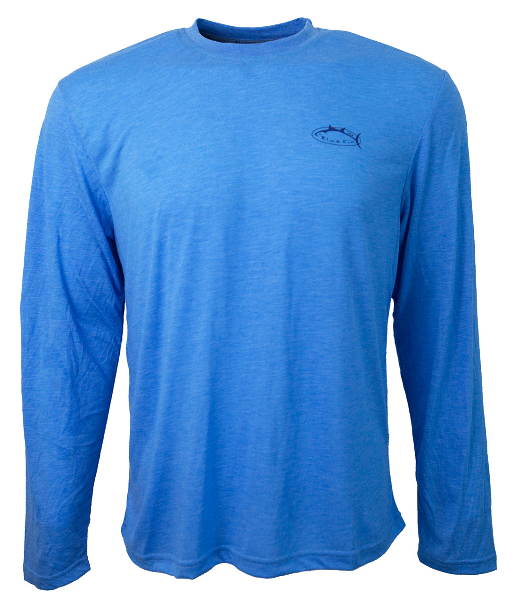 TTBLANK-LTB-S Long Sleeve Tech T-Shirt, Light Blue - Small