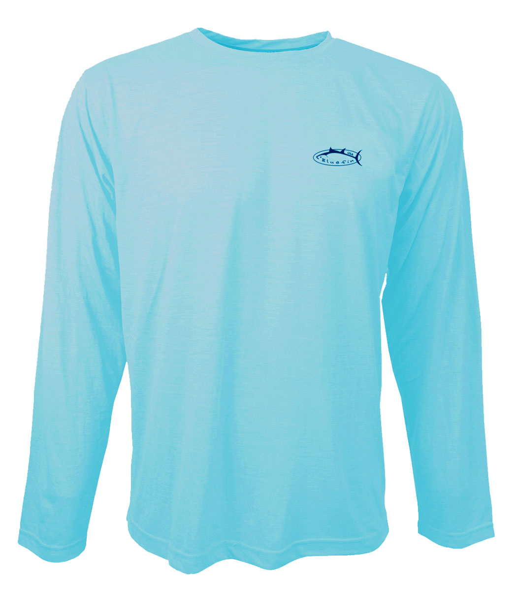 TTBLANK-TQ-XS Long Sleeve Tech T-Shirt, Turquoise - Extra Small