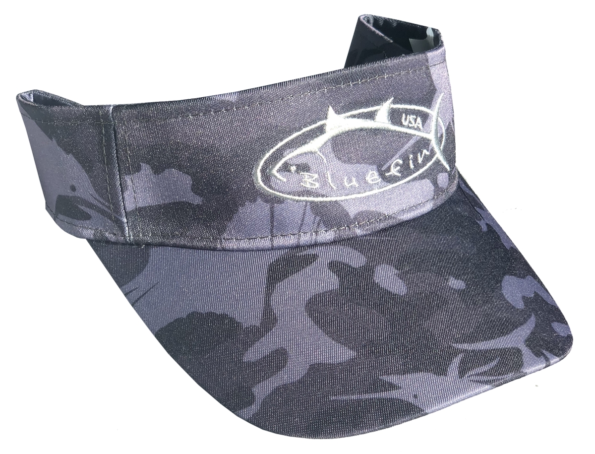 Picture of Bluefin USA VICAMO Camouflage Visor Hat&#44; Gray - One Size
