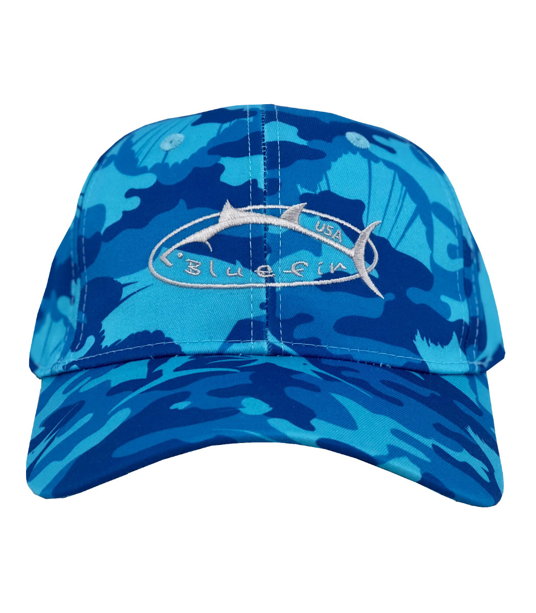 Picture of Bluefin USA HTFISHCAMO-BL Fish Camouflage Hat&#44; Blue - One Size