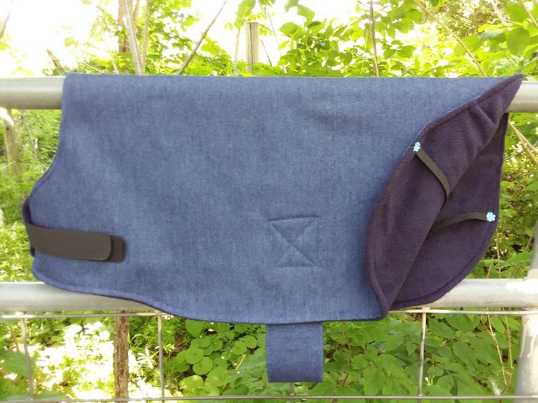 Denim & Fleece Lined Goat Coat - Large
