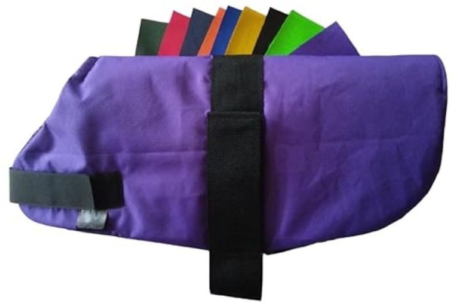 Picture of GoatCoatShop NB14Pu Insulated Kid Coats for  born Goats 14&apos;