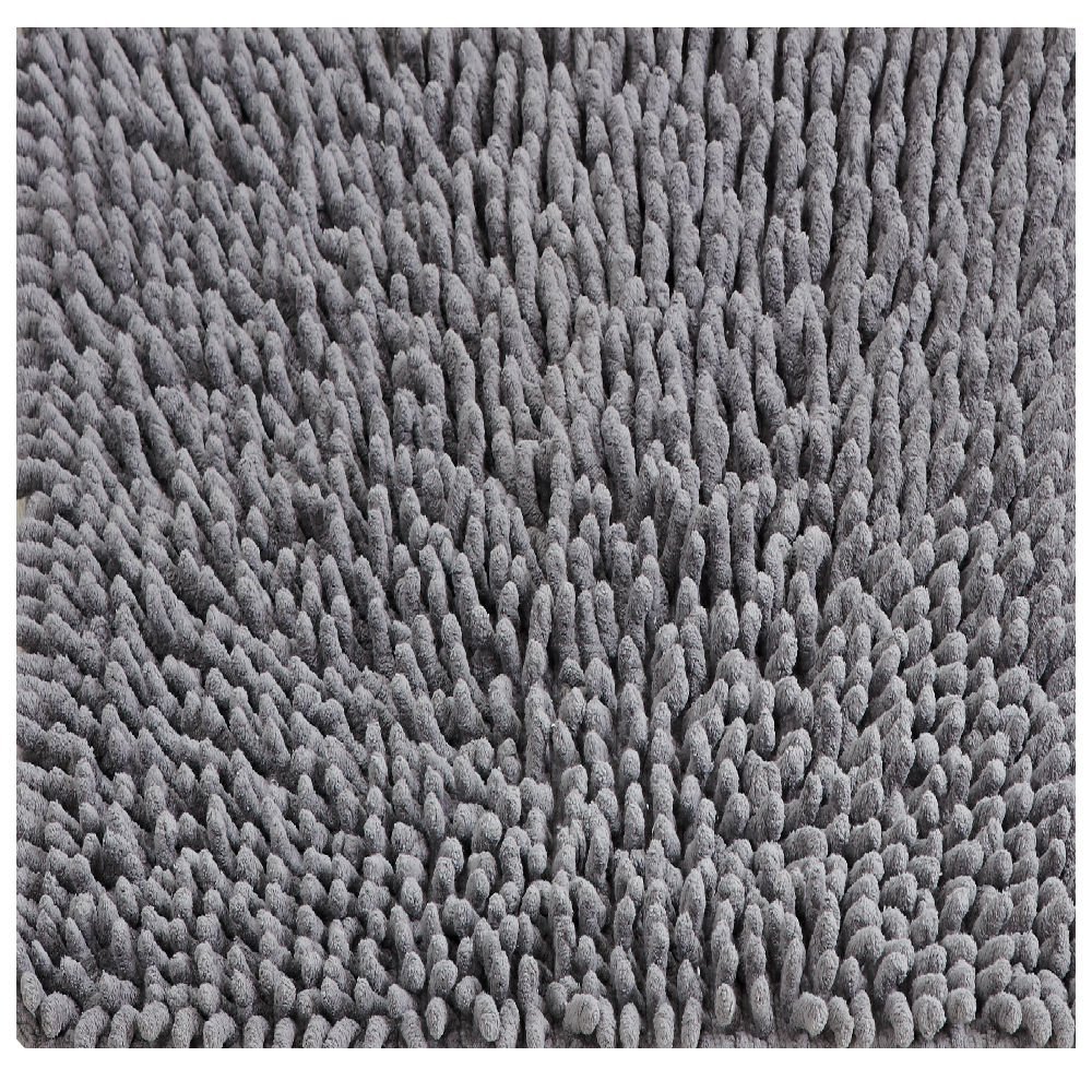 Picture of Better Trends BALC24GR 24 in. Loopy Chenille Square Bath Rug&#44; Grey