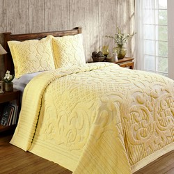 Picture of Better Trends BSASTWYE Ashton Cotton Bedspread, Yellow - Twin Size