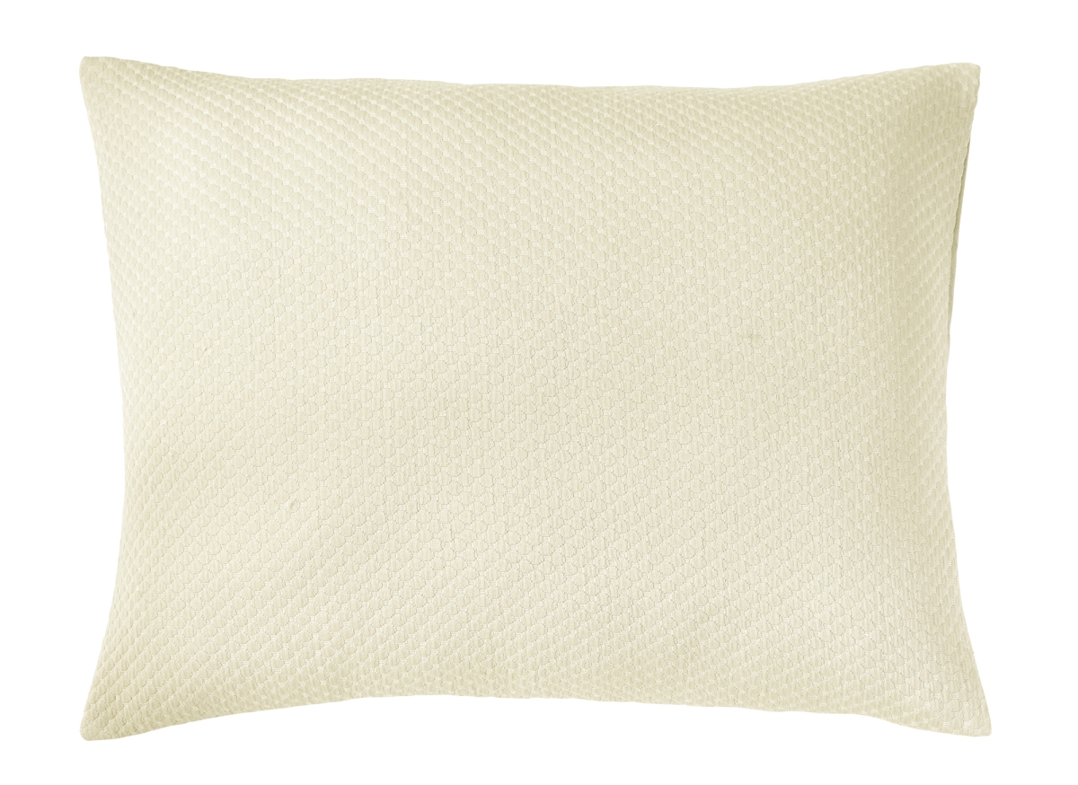 Picture of Better Trends SHMA2127NA Sophia Cotton Pillow Sham&#44; Ivory - Standard Size