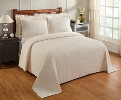 Picture of Better Trends BSASPTWIV Jullian Cotton Bedspread, Ivory - Twin Size