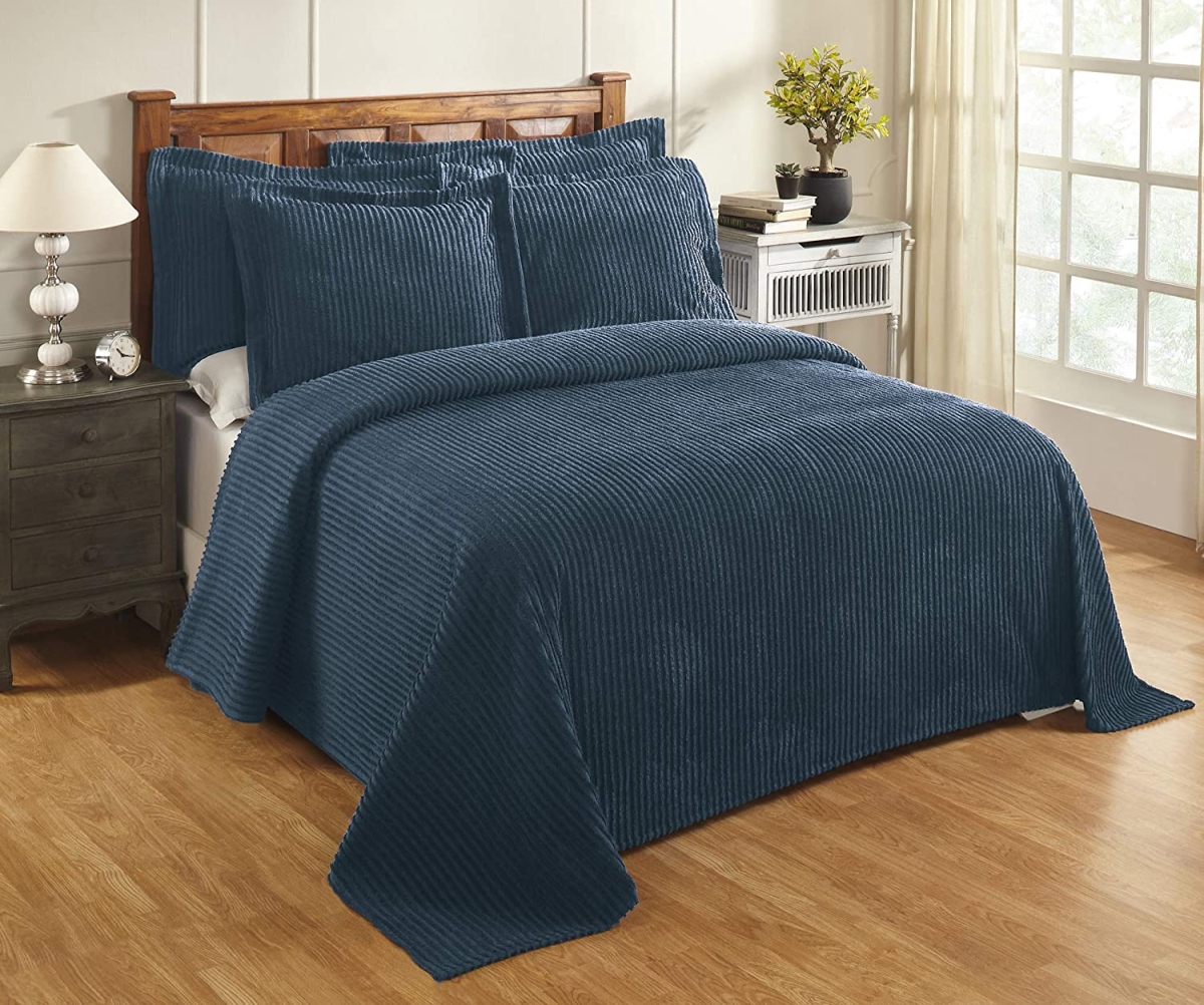 Picture of Better Trends BSASPKITL Jullian Collection Super Soft & Light Weight Bold Stripes Bedspread for King&#44; Teal