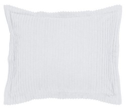 Picture of Better Trends SHASP2127WH Jullian Cotton Pillow Sham&#44; White - Standard Size