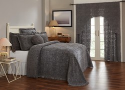 Picture of Better Trends BSRTWBLK Rio Cotton Bedspread, Black - Twin Size