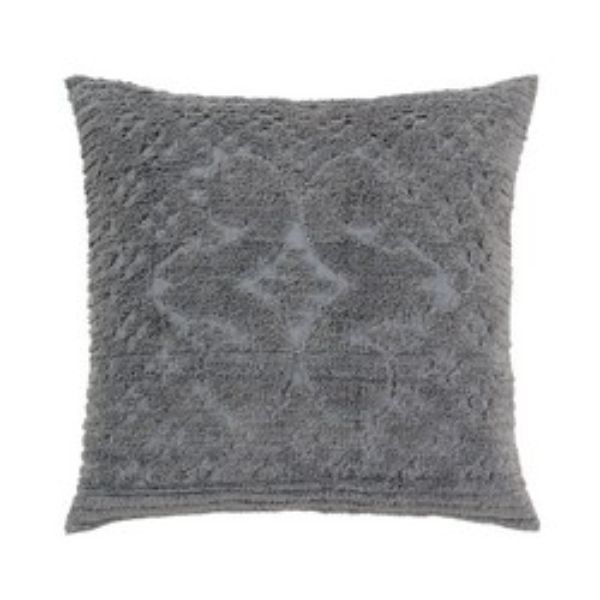 Picture of Better Trends SHAS2626GRY Ashton Collection is Super Soft & Light Weight in Medallion Design Euro Sham&#44; Gray