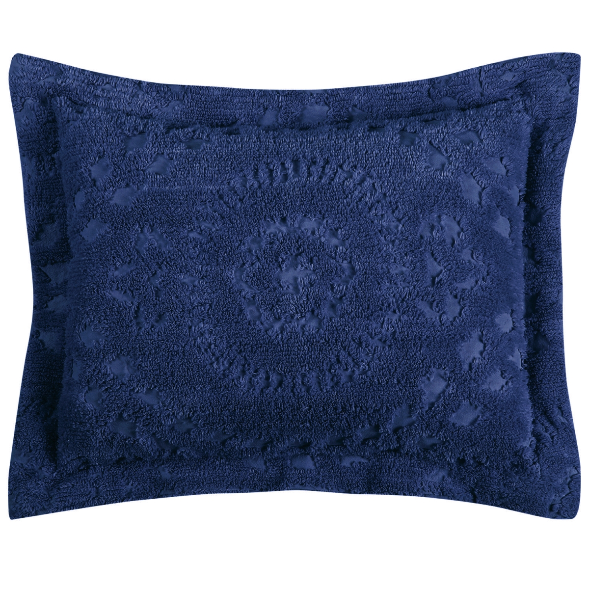 Picture of Better Trends SHR2127NV Rio Cotton Pillow Sham, Navy - Standard Size