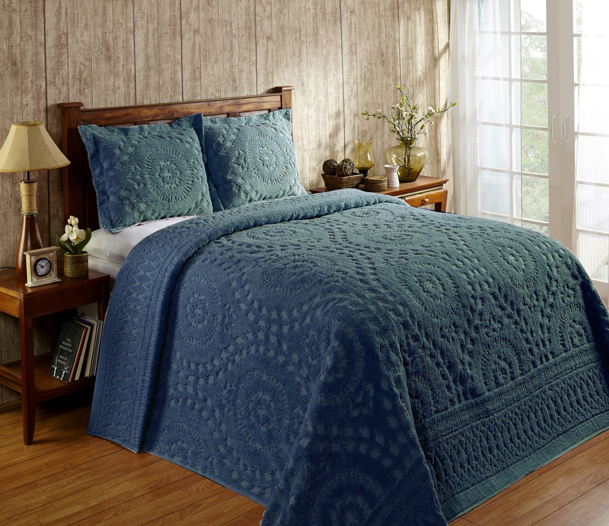 Picture of Better Trends BSRTWTL Rio Cotton Bedspread, Plum - Twin Size