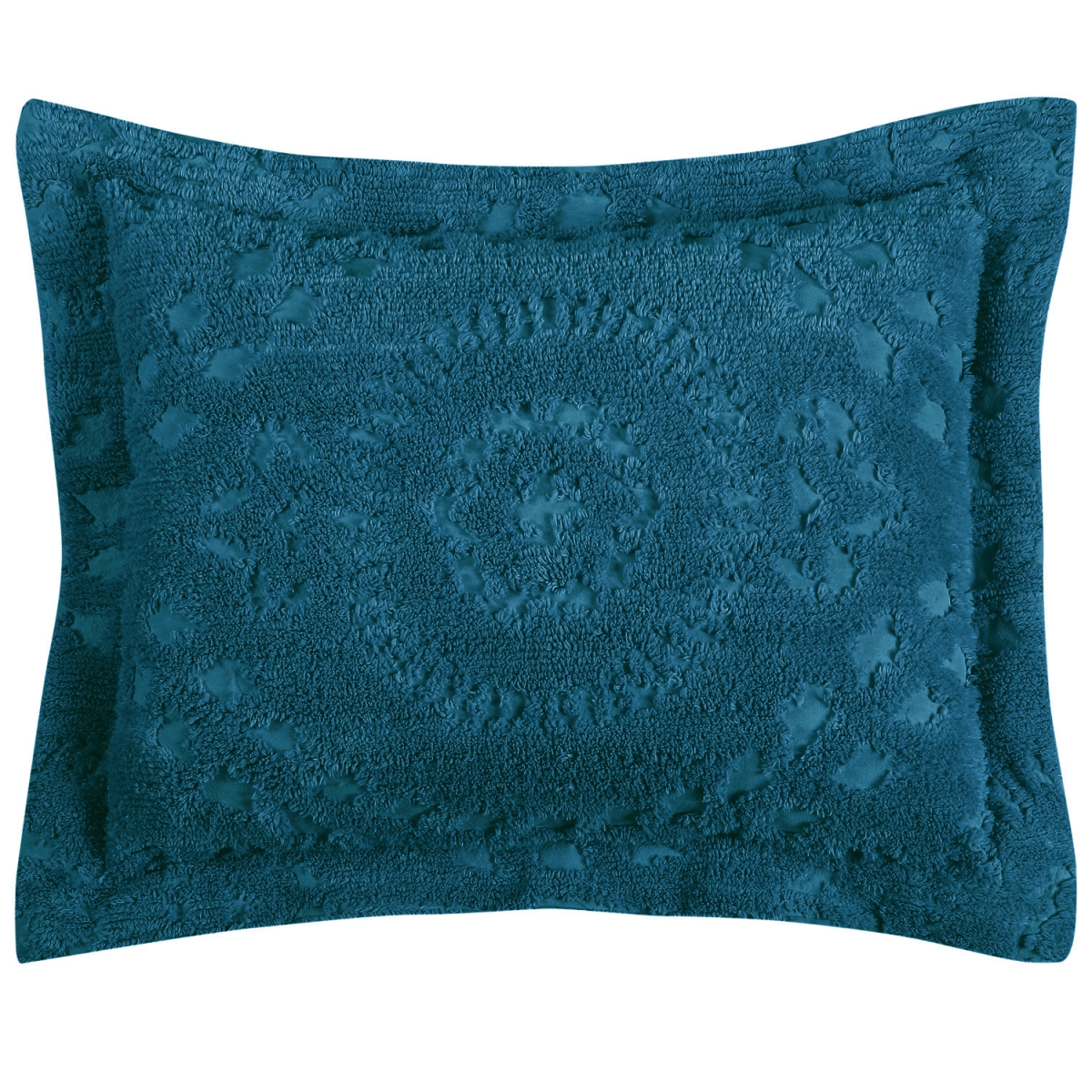 Picture of Better Trends SHR2127TL Rio Cotton Pillow Sham, Teal - Standard Size