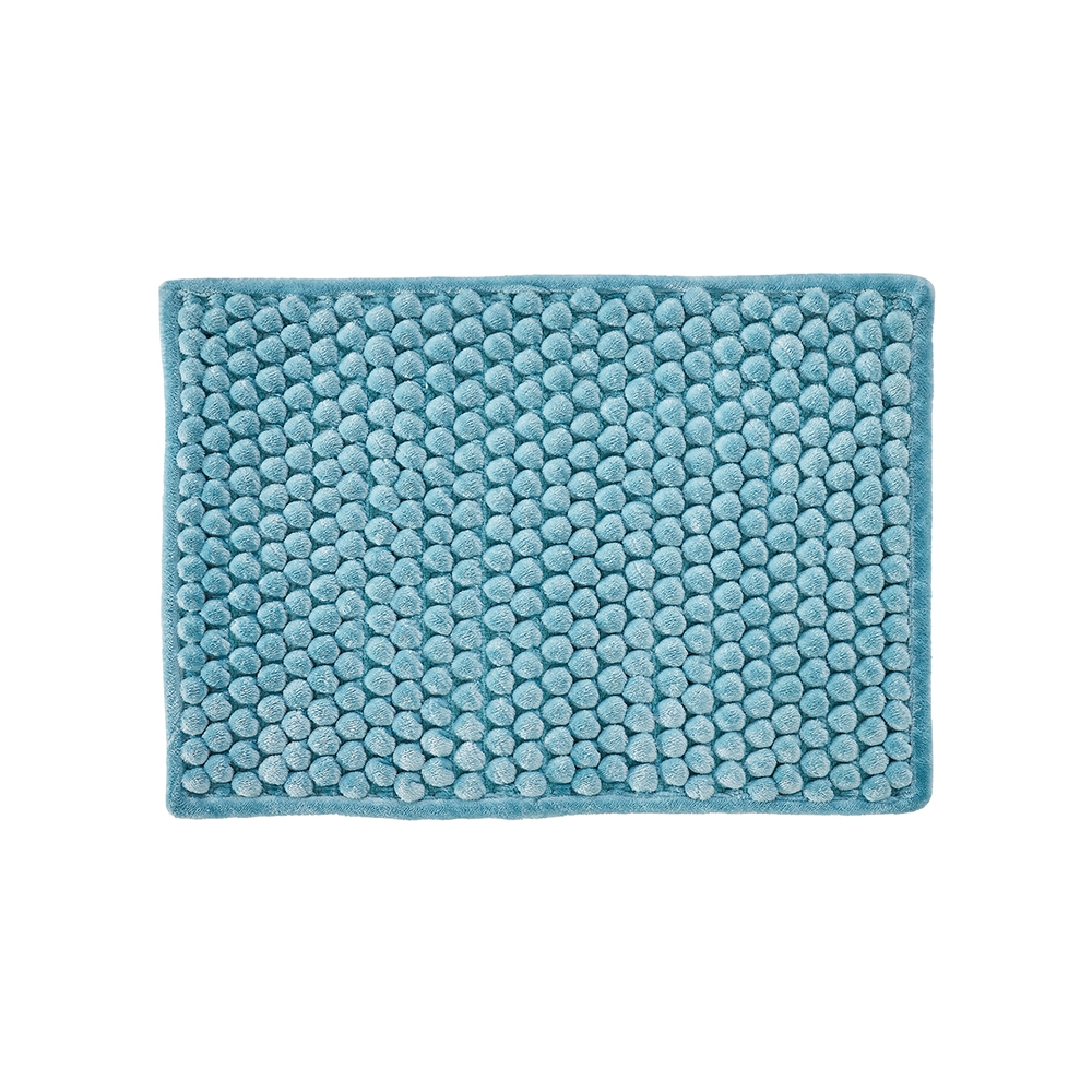 Picture of Better Trends BAAL1724AQ Better Trends Alma Collection 25% Cotton & 75% Polyester 17&apos; x 24&apos; Rectangle Bath Rug in Aqua