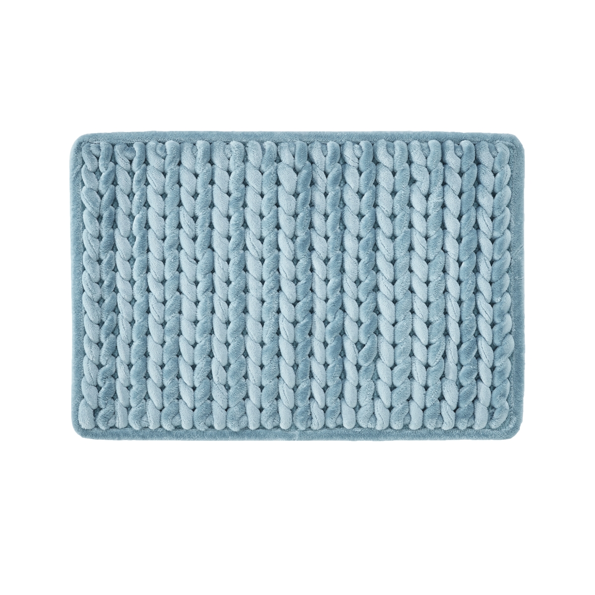 Picture of Better Trends BACH1724AQ Better Trends Christa Collection 25% Cotton & 75% Polyester 17&apos; x 24&apos; Rectangle Bath Rug in Aqua