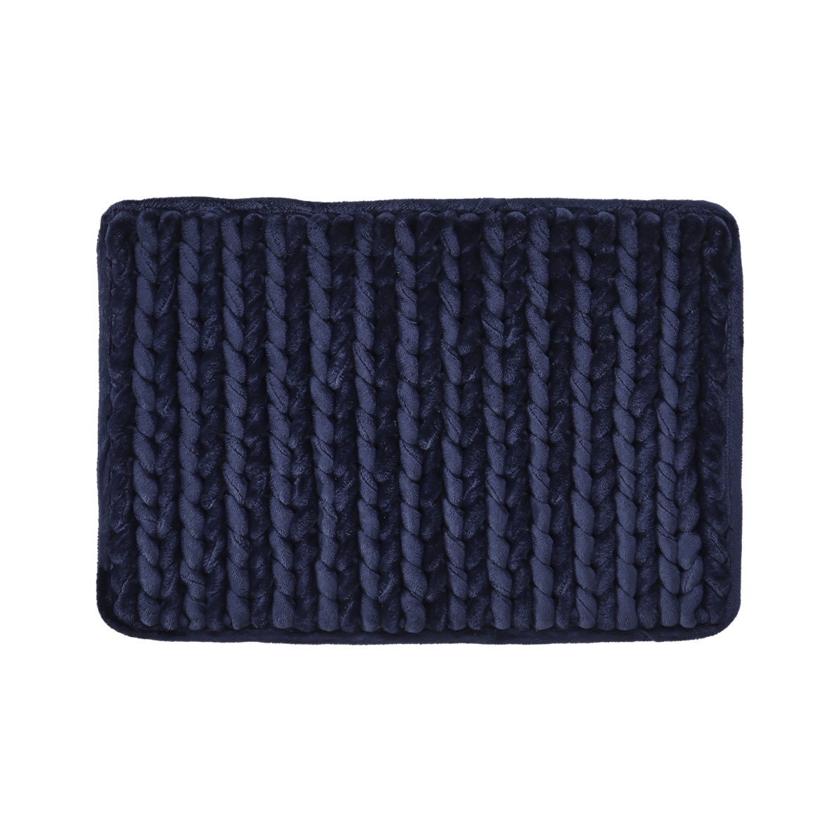 Picture of Better Trends BACH1724NV Better Trends Christa Collection 25% Cotton & 75% Polyester 17&apos; x 24&apos; Rectangle Bath Rug in Navy