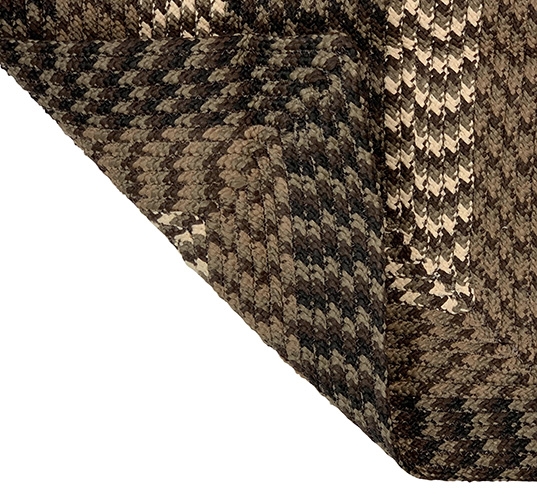 Picture of Better Trends BRAL8OCCH Better Trends Alpine Collection 100% Polypropylene 96&apos; Octagonal Braided Rug in Chocolate