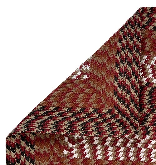 Picture of Better Trends BRAL246868BU Better Trends Alpine Collection 100% Polypropylene 24&apos; x 68&apos; x 68&apos; L-Shape Braided Rug in Burgundy