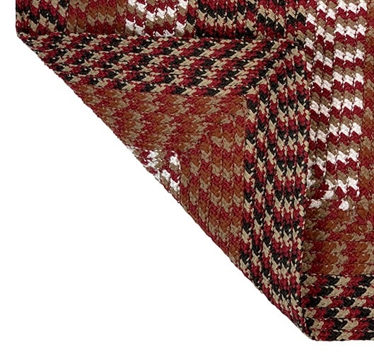 Picture of Better Trends BRAL4OCBU Better Trends Alpine Collection 100% Polypropylene 48&apos; Octagonal Braided Rug in Burgundy