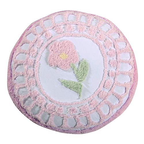 Picture of Better Trends PWBF15RRO Better Trends Bloomfield Collection 100% Cotton 15&apos; Round Cushion in Rose