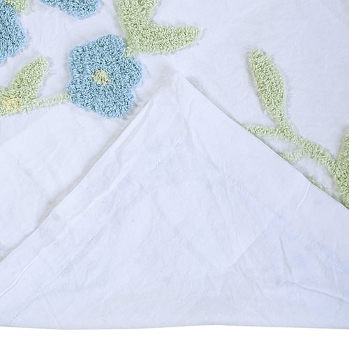 Picture of Better Trends PWBF15RBL Better Trends Bloomfield Collection 100% Cotton 15&apos; Round Cushion in Blue