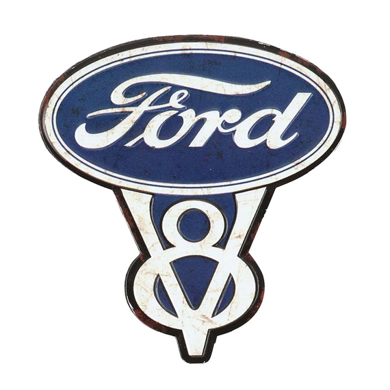 Picture of Ford 90147232-S V8 Embossed Tin Magnet
